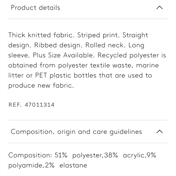 Mango White and Tan Striped Sweater size large - Picture 5 of 6